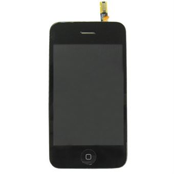 Komplet iPhone 3G skærm klasse A - Sort