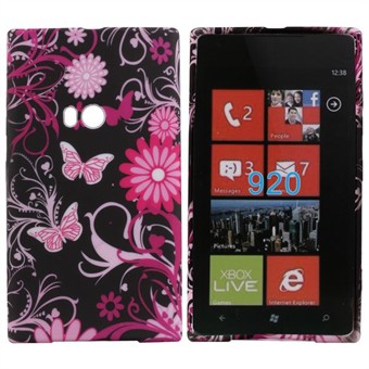 Motiv Silikone Cover til Lumia 920 (Butterfly)