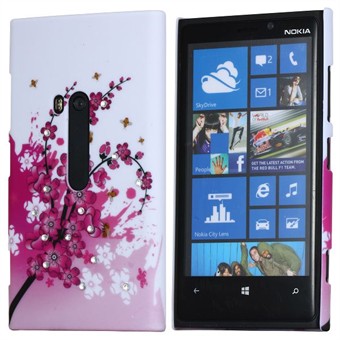 Lumia 920 Bling Motiv cover - Blomster 