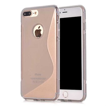 S-line silikone cover til iPhone 7 Plus / iPhone 8 Plus - Grå