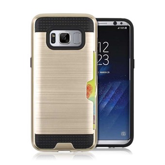 Cool slide Cover i TPU og plast til Samsung Galaxy S8 - Guld