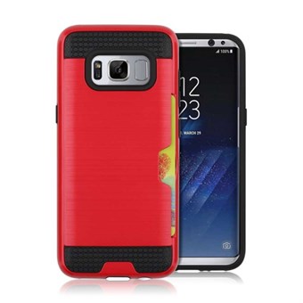 Cool slide Cover i TPU og plast til Samsung Galaxy S8 - Rød
