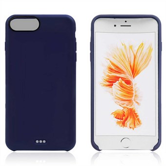 Mat TPU Cover til iPhone 7 Plus / iPhone 8 Plus - Blå