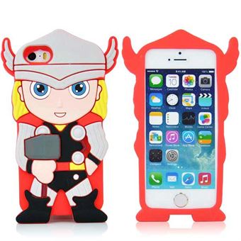 3D Silikone Thor Cover - iPhone 5 / iPhone 5S / iPhone SE 2013