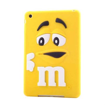 M&M 3D Gummi cover til iPad Mini 1/2/3 - Gul