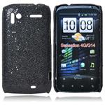 Skinnende Hard Case for HTC Sensation G14 (Sort)