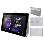 L�der cover til Samsung Galaxy Tab 10.1 (Hvid)