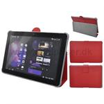L�der cover til Samsung Galaxy Tab 10.1 (R�d)
