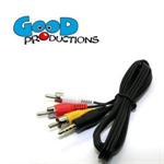 3,5 mm Jack til 3 RCA 