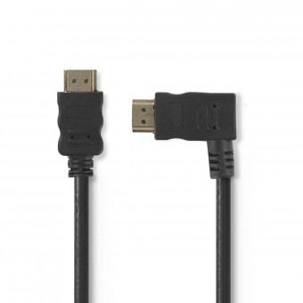 High Speed ​​HDMI ™ kabel med Ethernet | HDMI™ Stik | HDMI™ Stik | 4K@30Hz | 10.2 Gbps | 1.50 m | Runde | PVC | Sort | Blister