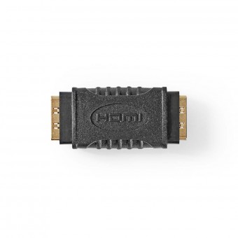 HDMI™ Adapter | HDMI™ Hun | HDMI™ Hun | Guldplateret | Lige | ABS | Sort | 1 stk. | Box