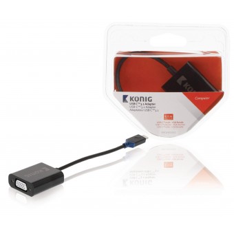 Adapter USB-C Han - VGA Hun Antracit