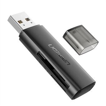 UGREEN 2 i 1 kortlæser USB 2.0 til SD/TF hukommelseskortadapter Smart kortlæser til bærbart tilbehør