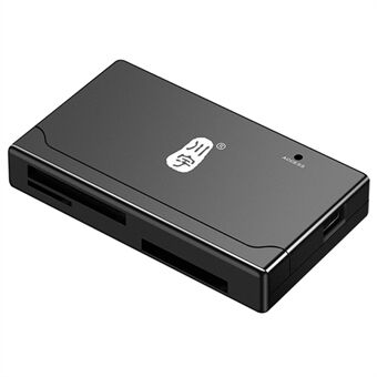KAWAU C233 USB 2.0 480 Mbps højhastigheds computerhukommelseskortlæser til SD / CF / TF / MS-kortlæser