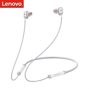 LENOVO HE08 Bluetooth 5.0 Trådløse hovedtelefoner med nakkebånd Stereo vandtætte sportsstøjreducerende øretelefoner med mikrofon kompatibel med iOS / Android