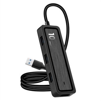 USB 3.0 HUB Expander med 4xUSB 3.2 + 2xCard Reader Slots til SD- og TF-kortunderstøttelse 10 Gbps hurtig dataoverførsel