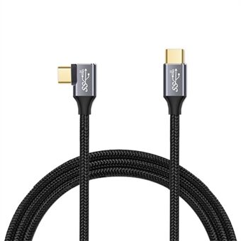 2m 100W PD USB-C QC4.0 4K Hurtigopladningskabel Data Videotransmission USB3.1 Gen2 10Gbps Thunderbolt 3-ledning til MacBook Air/iPad Pro 2020