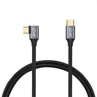 1m 100W PD USB-C QC4.0 4K-kabel USB3.1 Gen2 10Gbps Thunderbolt 3 Hurtigopladning datavideooverførselsledning til MacBook Air/iPad Pro 2020
