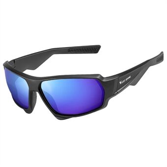 WEST BIKING YP0703140 Cykling Kørsel Polariserede briller Øjenbeskyttelsesbriller Outdoor Vindtætte Anti-UV solbriller - sort/blå