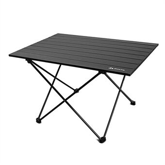 SHINETRIP A292-G0L Aluminiumslegeringsbord Bærbart foldbart campingbord til Outdoor camping, størrelse L - sort