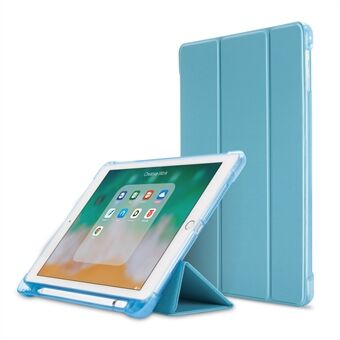 Hjørnebeskyttelse PU-læder TPU-bagskal Tri-fold Stand Auto Sleep/Wake Cover med blyantholder til iPad 9,7" (2018)/(2017) / iPad Air 2 / iPad Air (2013)