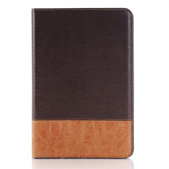 Cross Texture Contrast Color til iPad mini 4 Læder Cover Wallet Case