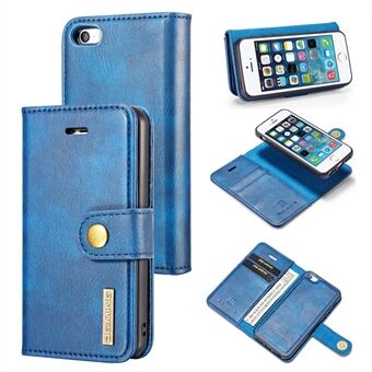 DG.MING For iPhone SE / 5s / 5 Detachable 2 in 1 Anti-scratch Split Leather Wallet + Removable PC Case