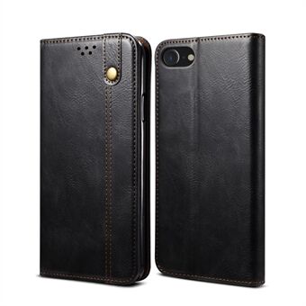 Autoabsorberet Waxy Crazy Horse Texture Wallet Læder Telefon Stand Cover Case til iPhone 7 / iPhone 8 / iPhone SE 2020/2022