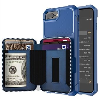 Lynlås tegnebog Læder Telefon Case Cover til iPhone 8 Plus/7 Plus