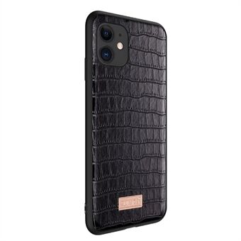 SULADA Crocodile Texture Letvægts Slank Anti-Drop PU lædercoated telefoncover til iPhone 11 