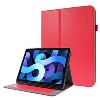 Crazy Horse Texture To-foldet design læderetui til iPad Pro  (2020)