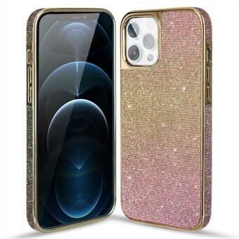 KINGXBAR Shiny Glitter Color Change PC + TPU Hybrid Phone Case Cover til iPhone 12 Pro Max 