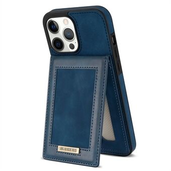 N.BEKUS telefontaske til iPhone 12 Pro Max , RFID-blokerende lodret kortholder Kickstand PU-læder+TPU Anti-ridse telefonbagcover