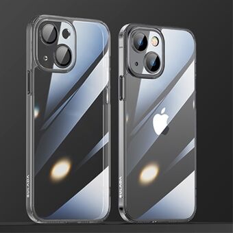 SULADA Crystal Steel Series til iPhone 13  TPU + hærdet glas Drop-sikker telefoncover Galvaniseringscover til beskyttelse mod fingeraftryk