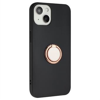 Bump Proof Cover til iPhone 13 mini 5,4 tommer Ring Kickstand Mat TPU Telefon Case Support Bilmagnetmontering