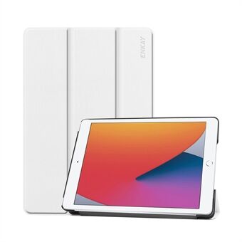 ENKAYE ENK-8014 Tri-fold PU læder Auto-wake/Sleep Stand Smart Tablet Case til iPad 10.2 (2021)/(2020)/(2019)