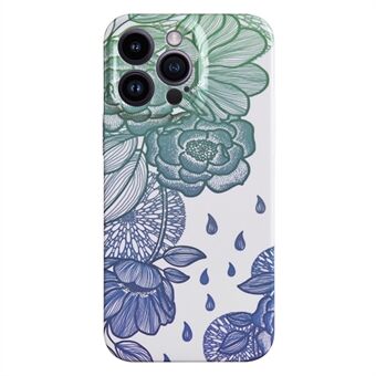 Telefoncover til iPhone 14 Pro , hård PC Papirskåret blomstermønster Slankt design telefoncover