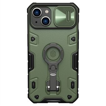 NILLKIN til iPhone 14 Plus CamShield Armor Pro Magnetisk telefonetui Stødsikkert bagcover Støtte med glidende kameracover