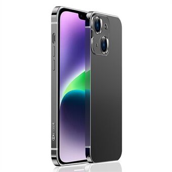 IM-CHEN Stødsikkert etui til iPhone 14 Plus Slim Phone Case Anti-ridse PC Ryg Rustfrit stålramme telefonbeskytter