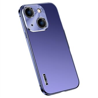 IM-CHEN Matte telefoncover til iPhone 14 Plus, metalramme Ultra tyndt beskyttende telefoncover med magnetisk/spændelås