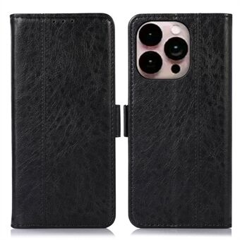 Til iPhone 14 Pro Max  Crazy Horse Texture Flip Folio Book Telefonetui PU Læder Wallet Style Stand Magnetic Shell