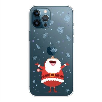 Til iPhone 14 Pro Max Soft TPU Julemønster Udskrivning Telefon Cover Anti-drop beskyttelsescover