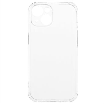 Gennemsigtigt cover til iPhone 15, anti-glide blødt TPU-telefon-rygstykke, beskyttelse mod tab.
