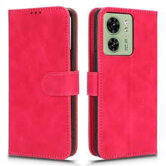 Til Motorola Edge 40 5G PU læder Skin-touch tegnebog etui Stand Magnetisk lukning Flip Telefon Cover
