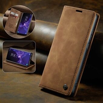 CASEME 013 Series Autoabsorberet Læder Wallet Stand Case til Samsung Galaxy S9 G960