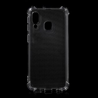 Drop-resistent Clear TPU Phone Cover Bagcover til Samsung Galaxy A40