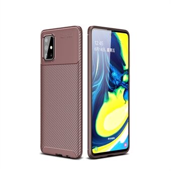 Carbon Fiber Skin TPUAnti-drop telefon etui til Samsung Galaxy A71