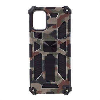 Camouflage Design Aftagelig 2 i 1 stødabsorberende telefon beskyttende skal til Samsung Galaxy A71 SM-A715