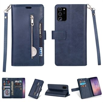 Multifunktions Læder Pung Stand Cover Cover til Samsung Galaxy Note 20 Ultra / Note 20 Ultra 5G