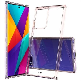 Anti-Scratch Ultra Clear Acryl + Farverig TPU Edge Hybrid Cover til Samsung Galaxy Note20 Ultra / Note20 Ultra 5G